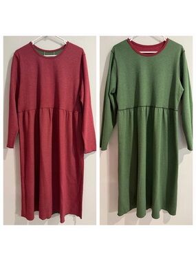 Vermont Country Store Dress Womens XL Reversible Cottagecore Mature Modest Midi